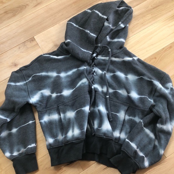 Free People Tops - Free People Movement grey tie dye believer hoodie